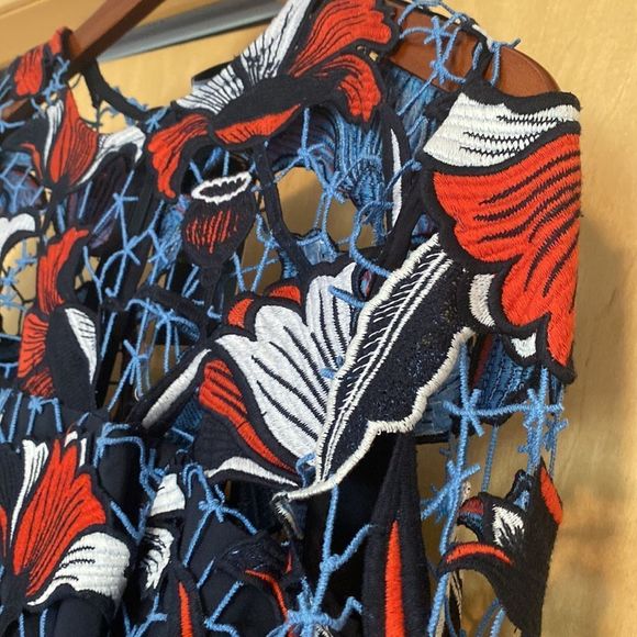 NICHOLAS Amelie Floral Guipure Lace Midi Dress - Picture 7 of 11